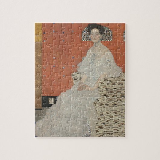 Portret van Fritza Riedler door Gustav Klimt Legpuzzel (Verticaal)