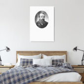 Portret van Fyodor Mikhailovich Dostoyevsky Canvas Afdruk (Insitu (Slaapkamer))