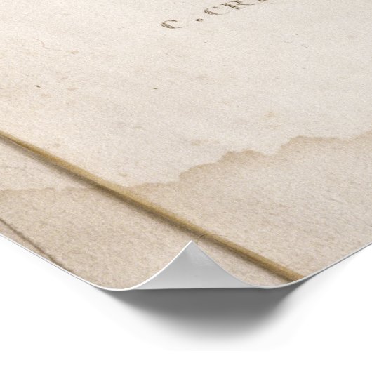 Portret van Gaius Crispus Sallust Poster (Hoek)