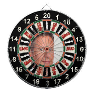 Portret van Gary Johnson politieke dartbord