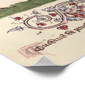 Portret van Geoffrey Chaucer-facsimile van Poster (Hoek)