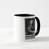 Portret van Georg Philipp Telemann Mok (Voorkant rechts)