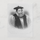 Portret van George Abbot aartsbisschop van Briefkaart (Voorkant)