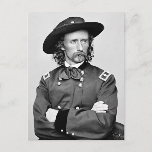 Portret van George Armstrong Custer Briefkaart (Voorkant)