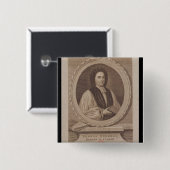 Portret van George Berkeley Bishop Vierkante Button 5,1 Cm (Voorkant /achterkant)
