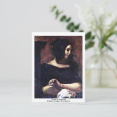 Portret van George Sand Briefkaart (Staand voorkant)