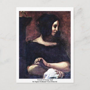 Portret van George Sand Briefkaart