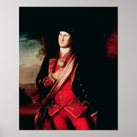 Portret van George Washington 1772 Poster (Voorkant)