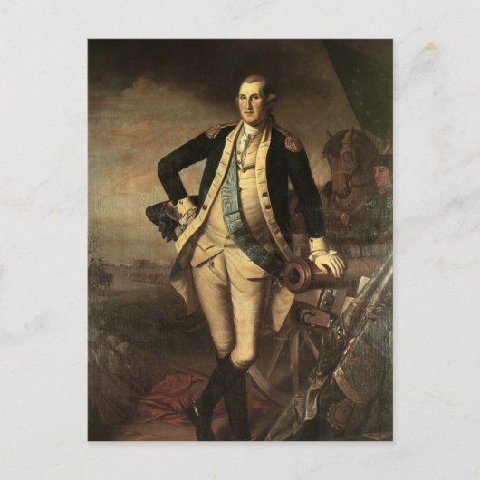 Portret van George Washington, 1779 Briefkaart (Voorkant)