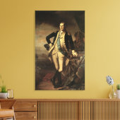 Portret van George Washington, 1779 Canvas Afdruk (Insitu (Woonkamer))