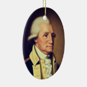 Portret van George Washington (1790) Keramisch Ornament (Rechts)