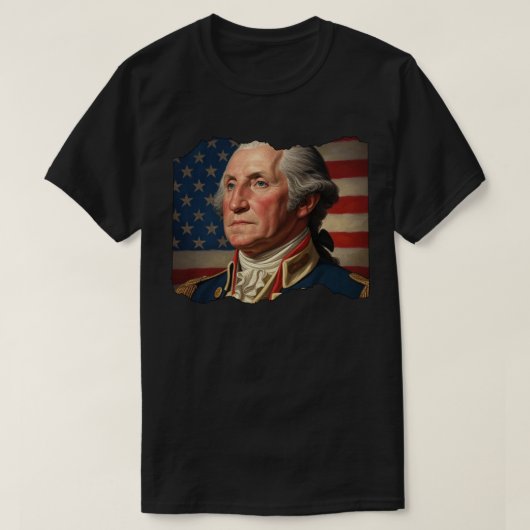Portret van George Washington T-shirt (Design voorkant)