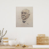 Portret van Georges Clemenceau Poster (Keuken)