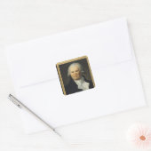 Portret van Georges Danton Vierkante Sticker (Envelop)
