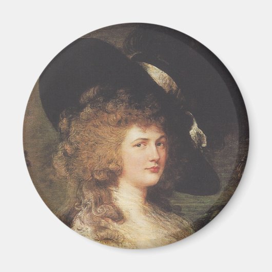 Portret van Georgiana, hertogin van Devonshire Magneet (Voorkant)