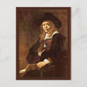 Portret van Gerard de Lairesse van Rembrand Briefkaart