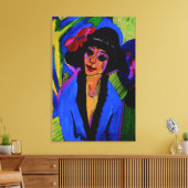 Portret van Gerda Masterstuk c1914 Canvas Afdruk (Insitu (Woonkamer))