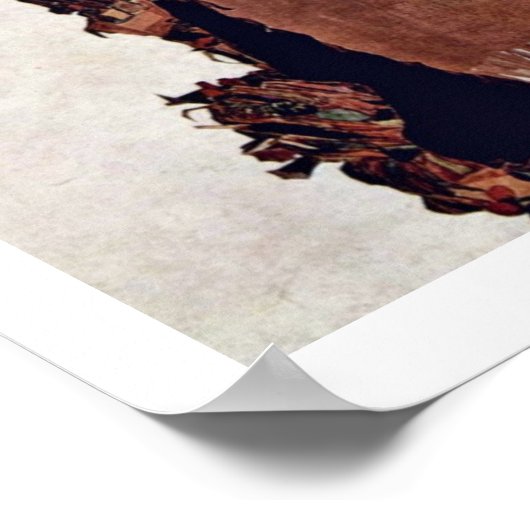 Portret van Gertrude Schiele door Schiele Egon Poster (Hoek)