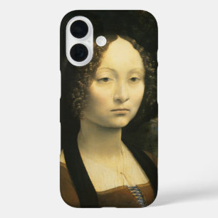 Portret van Ginevra Benci door Leonardo da Vinci iPhone 16 Hoesje