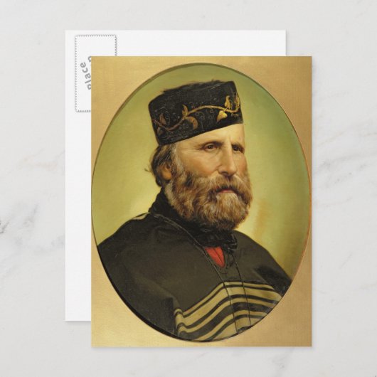 Portret van Giuseppe Garibaldi Briefkaart (Voorkant / Achterkant)
