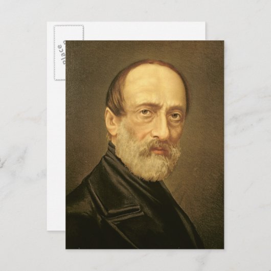 Portret van Giuseppe Mazzini Briefkaart (Voorkant / Achterkant)