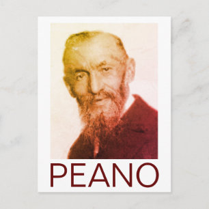 Portret van Giuseppe Peano Briefkaart
