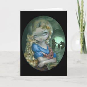 Portret van Goudlokje Wenskaart Kaart