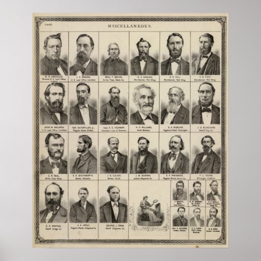 Portret van Greenleaf, Minnesota Poster (Voorkant)