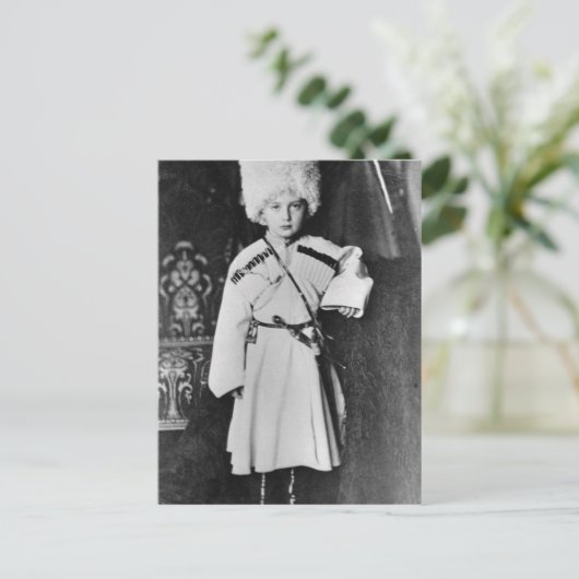 Portret van Groothertog Nicholas Mikhailovich Briefkaart (Staand voorkant)