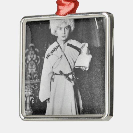 Portret van Groothertog Nicholas Mikhailovich Metalen Ornament (Links)
