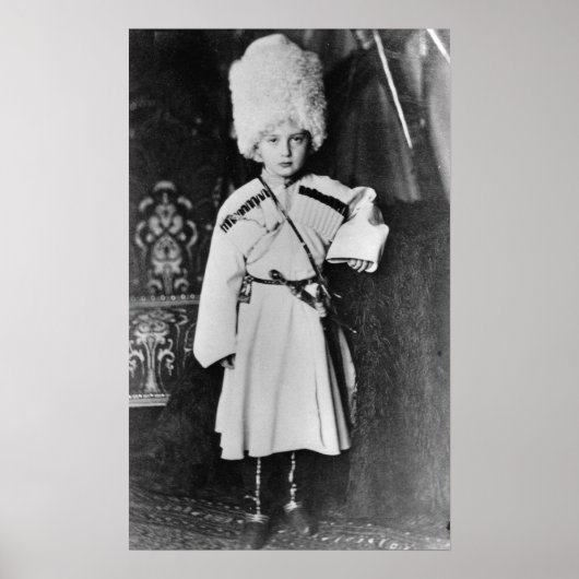 Portret van Groothertog Nicholas Mikhailovich Poster (Voorkant)