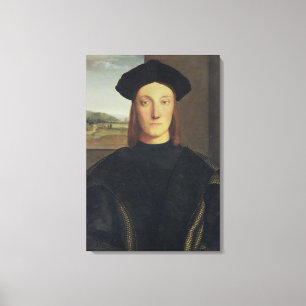 Portret van Guidobaldo da Montefeltro, hertog van Canvas Afdruk