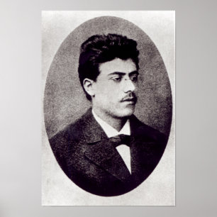 Portret van Gustav Mahler, 1878 Poster