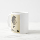 Portret van Gustav Mahler (1902) Koffiemok (Voorkant links)