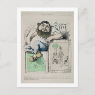 Portret van Gustave Courbet (1819-77) illustratie Briefkaart