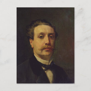 Portret van Guy de Maupassant 1876 Briefkaart