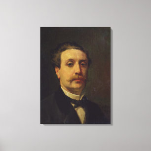 Portret van Guy de Maupassant 1876 Canvas Afdruk