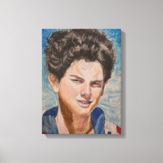 Portret van H. Carlo Acutis Canvas Afdruk