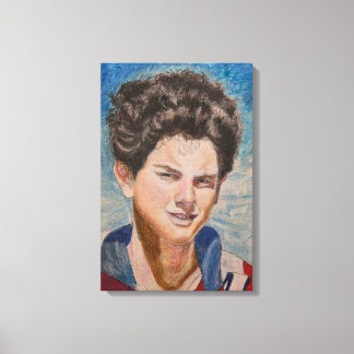 Portret van H. Carlo Acutis Canvas Afdruk
