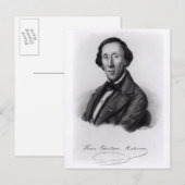 Portret van Hans Christelijk Andersen Briefkaart (Voorkant / Achterkant)