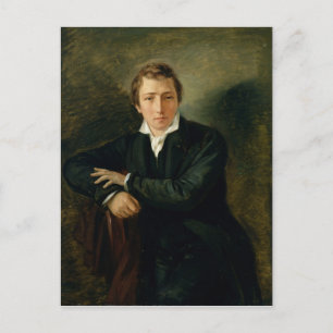 Portret van Heinrich Heine 1831 Briefkaart