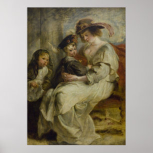 Portret van Hélène Fourment Poster