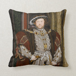 Portret van Hendrik VIII door Hans Holbein de Jong Kussen