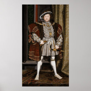 Portret van Hendrik VIII Poster