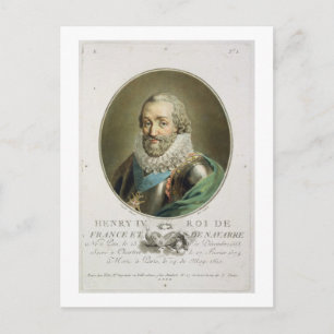 Portret van Henri IV, koning van Frankrijk en Nava Briefkaart