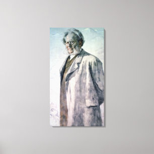 Portret van Henrik Ibsen, 1895 Canvas Afdruk