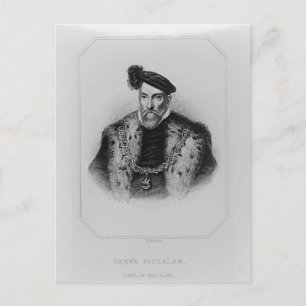Portret van Henry Fitzalan, 12e graaf van Briefkaart