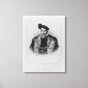 Portret van Henry Fitzalan, 12e graaf van Canvas Afdruk
