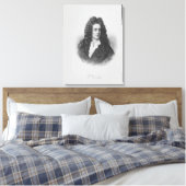 Portret van Henry Purcell Canvas Afdruk (Insitu (Slaapkamer))