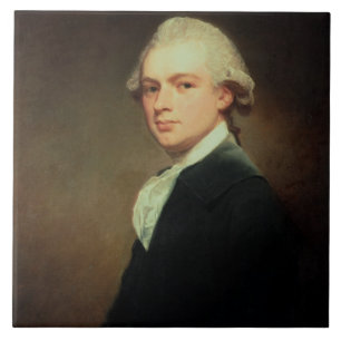 Portret van Henry Russell (1751-1836) c.1783 (olie Tegeltje